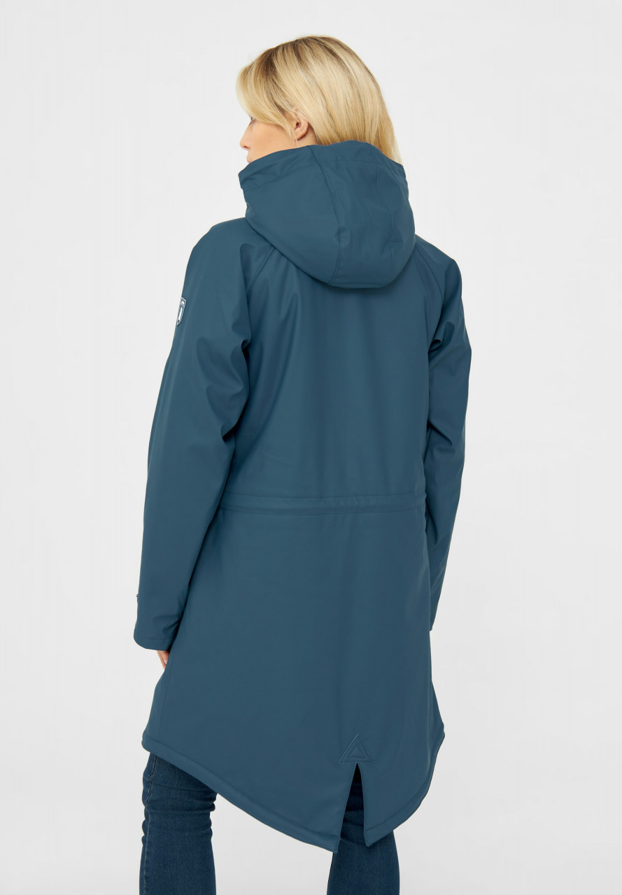Derbe Friese Tidaholm Damen Regenjacke Blau Gefüttert Orion Blue
