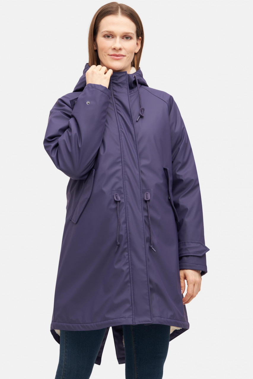 Derbe Regenjacke Friese Tidaholm Damen Lila Gefüttert