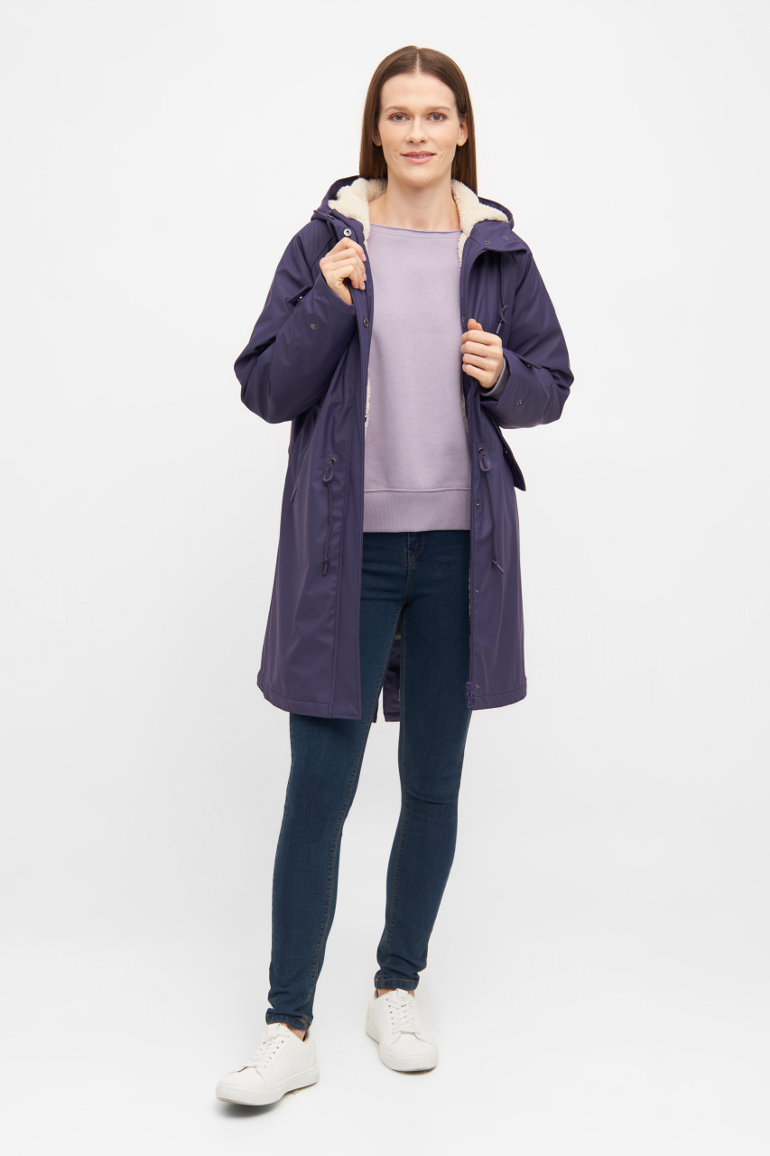 Derbe Regenjacke Friese Tidaholm Damen Lila Gefüttert