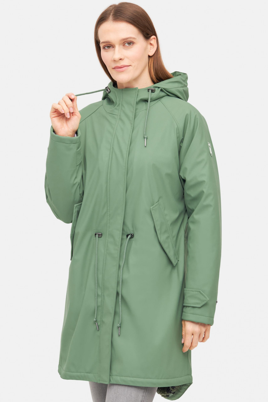 Derbe Regenjacke Friese Tidaholm Leo Damen Hellgrün Gefüttert