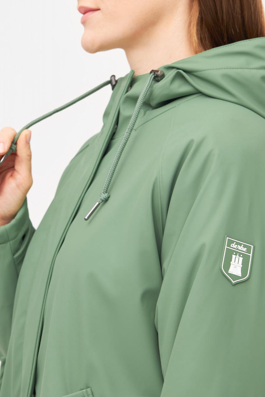 Derbe Regenjacke Friese Tidaholm Leo Damen Hellgrün Gefüttert