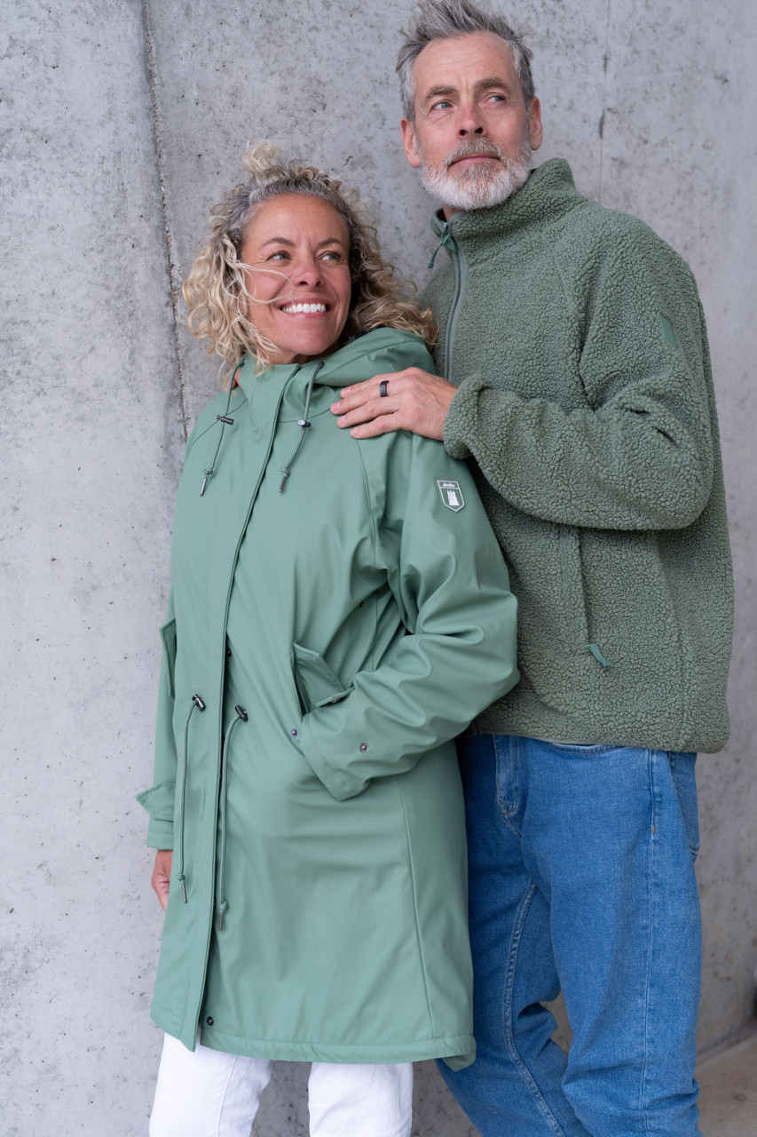 Derbe Regenjacke Friese Tidaholm Leo Damen Hellgrün Gefüttert