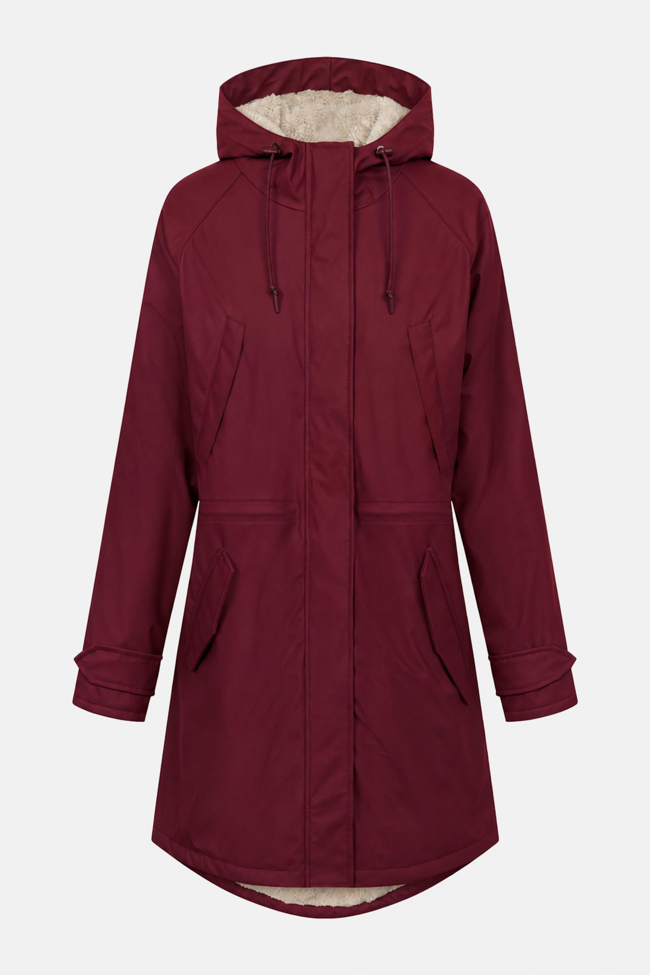 Derbe Regenjacke Friese Tildaholm Damen Rot Gefüttert