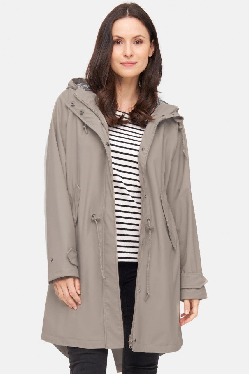 Derbe Regenjacke Friese Traveby Fisher Damen Cobblestone Beige