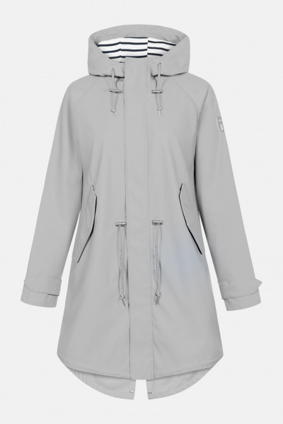 Derbe Friese Traveby Hambourg Grey Navy Damen Regenparka Nachhaltig Derbe Friese Traveby Hambourg Grey Navy Damen Regenparka Nachhaltig