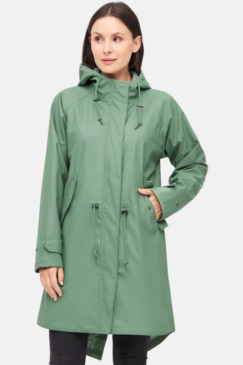 Derbe Regenjacke Friese Traveby Paisley Damen Grün