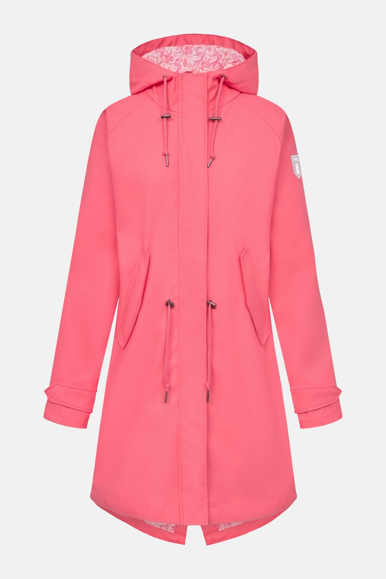Derbe Regenjacke Friese Traveby Paisley Damen Rosa