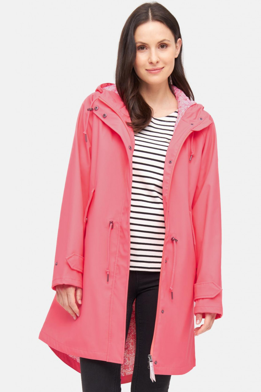Derbe Regenjacke Friese Traveby Paisley Damen Rosa
