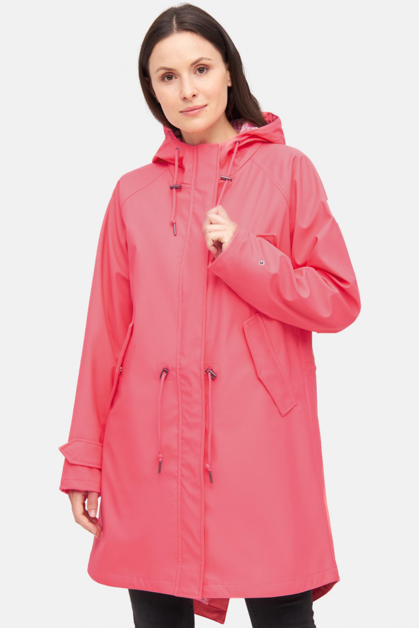 Derbe Regenjacke Friese Traveby Paisley Damen Rosa