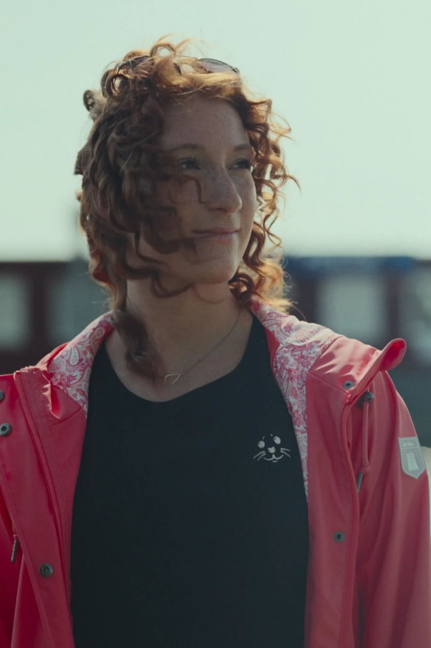 Derbe Regenjacke Friese Traveby Paisley Damen Rosa