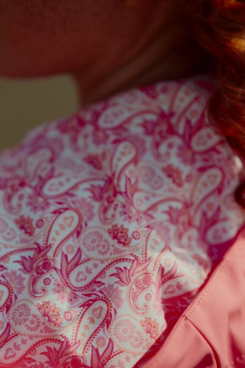 Derbe Regenjacke Friese Traveby Paisley Damen Rosa