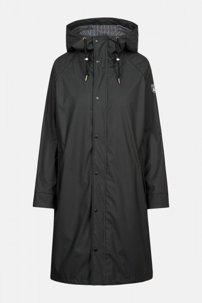 Derbe Friese Wittby Damen Regenjacke Pinstripe Phantom Schwarz Derbe Friese Wittby Damen Regenjacke Pinstripe Phantom Schwarz