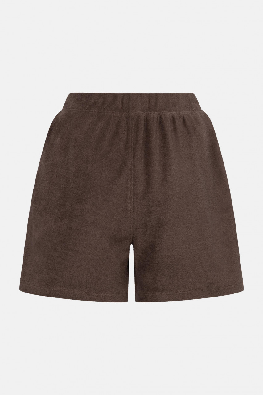 Derbe Shorts Frottee Büx Damen Braun GOTS Organic