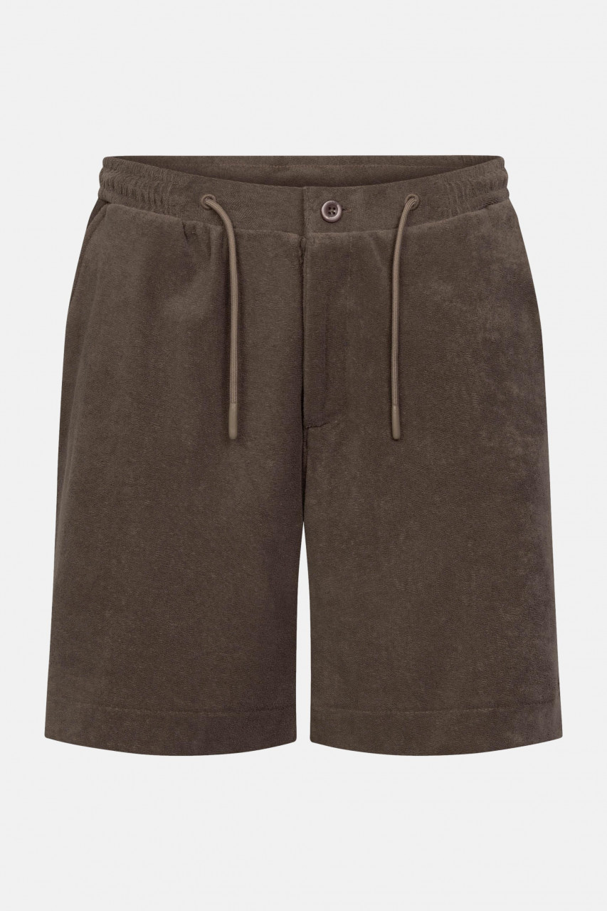 Derbe Shorts Frottee Büx Herren Braun GOTS Organic