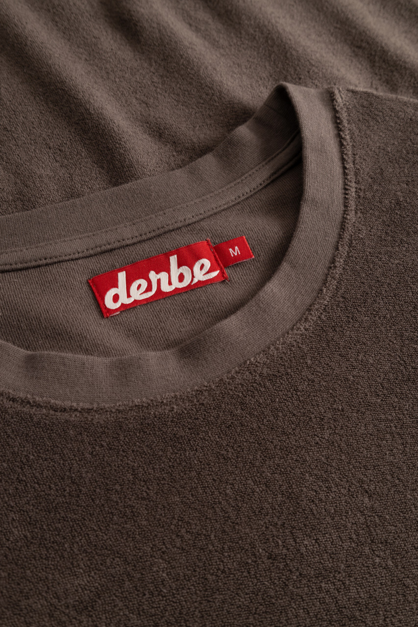 Derbe Frottee Kleid Damen Braun GOTS Organic