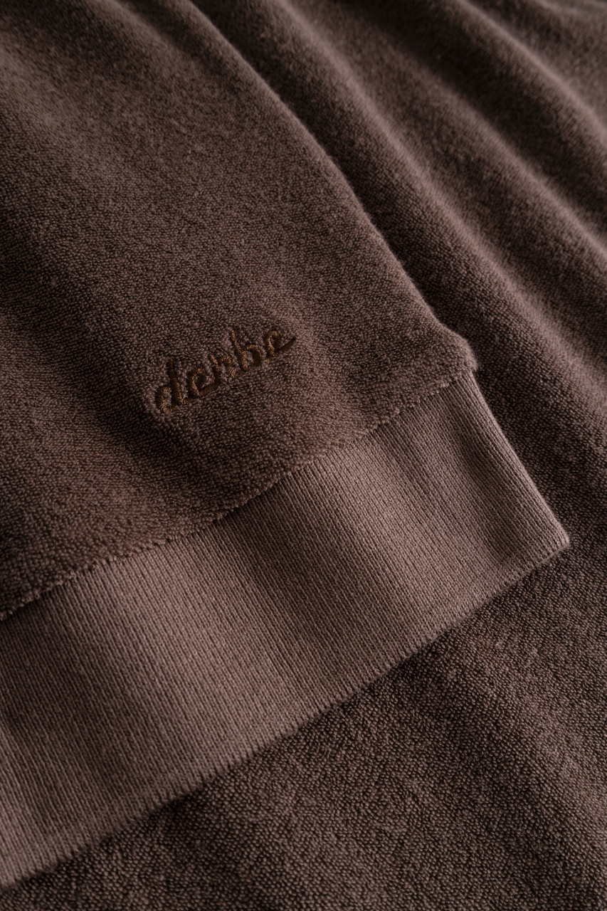 Derbe Frottee Polo Shirt Herren Braun GOTS Organic