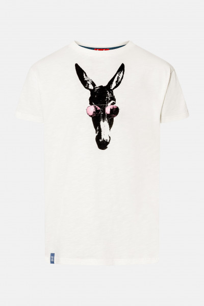 Derbe Funkydonkey Herren T-Shirt Weiß Esel Disco Derbe Funkydonkey Herren T-Shirt Weiß Esel Disco