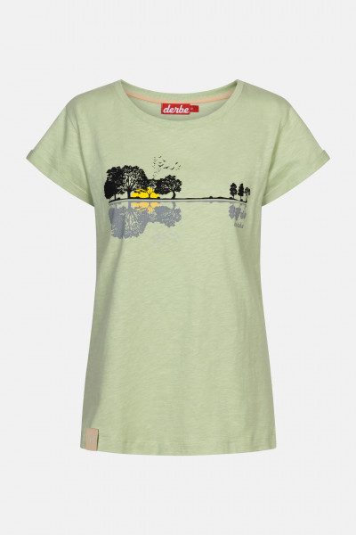 Derbe Gitawald Damen T-Shirt Hellgrün Laurel Green Natur