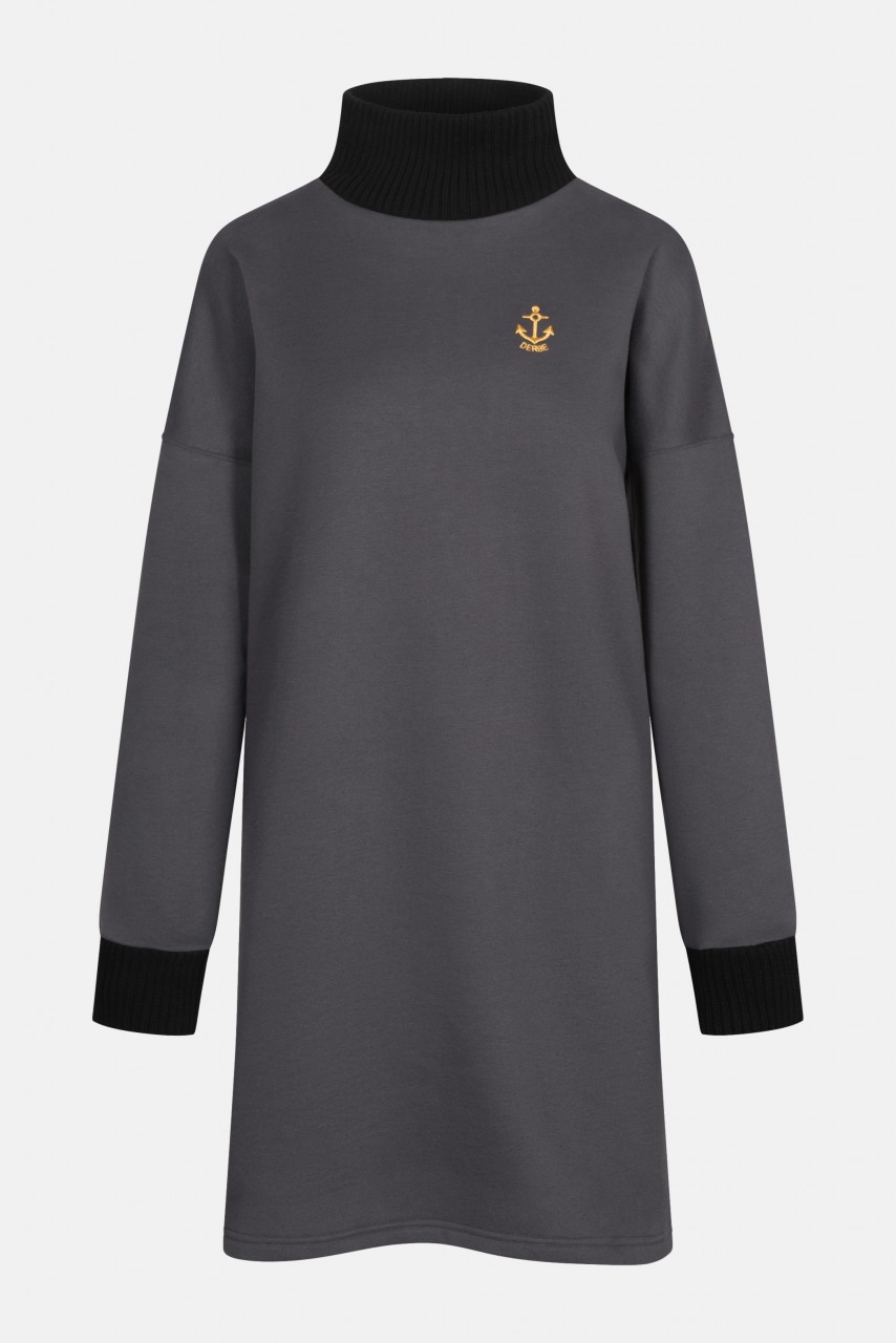 Derbe Golden Anchor Longshirt Pulloverkleid Anker Phantom Schwarz