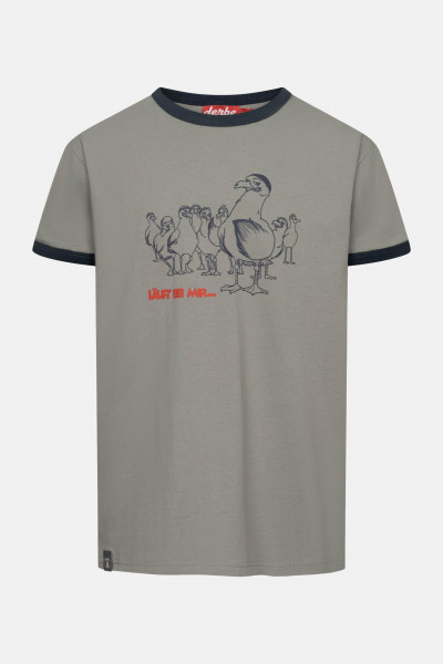 Derbe T-Shirt Gull Club Herren Grau GOTS Organic