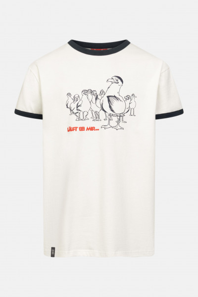 Derbe T-Shirt Gull Club Herren Weiß GOTS Organic