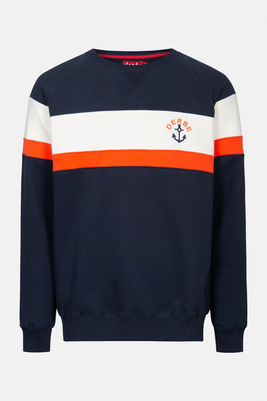 Derbe Hafenlotse Crew Herren Pullover Dunkelblau