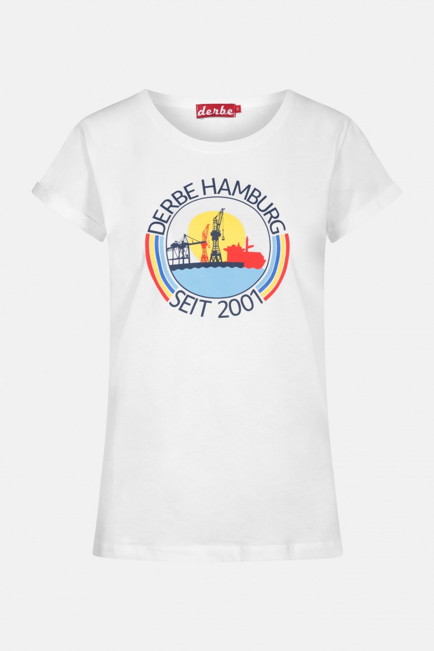 Derbe Hafenring Damen T-Shirt Weiß