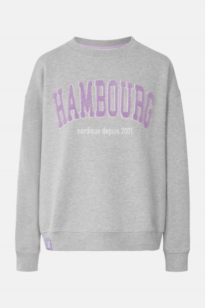 Derbe Hambourg Damen Pullover Oversize Grey Melange Grau Sweatshirt Baumwolle Nachhaltig Derbe Hambourg Damen Pullover Oversize Grey Melange Grau Sweatshirt Baumwolle Nachhaltig