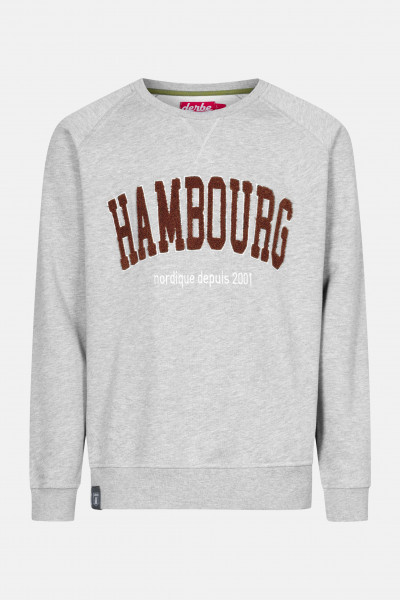 Derbe Hambourg Herren Pullover Grey Melange Grau Sweatshirt Baumwolle Nachhaltig Derbe Hambourg Herren Pullover Grey Melange Grau Sweatshirt Baumwolle Nachhaltig