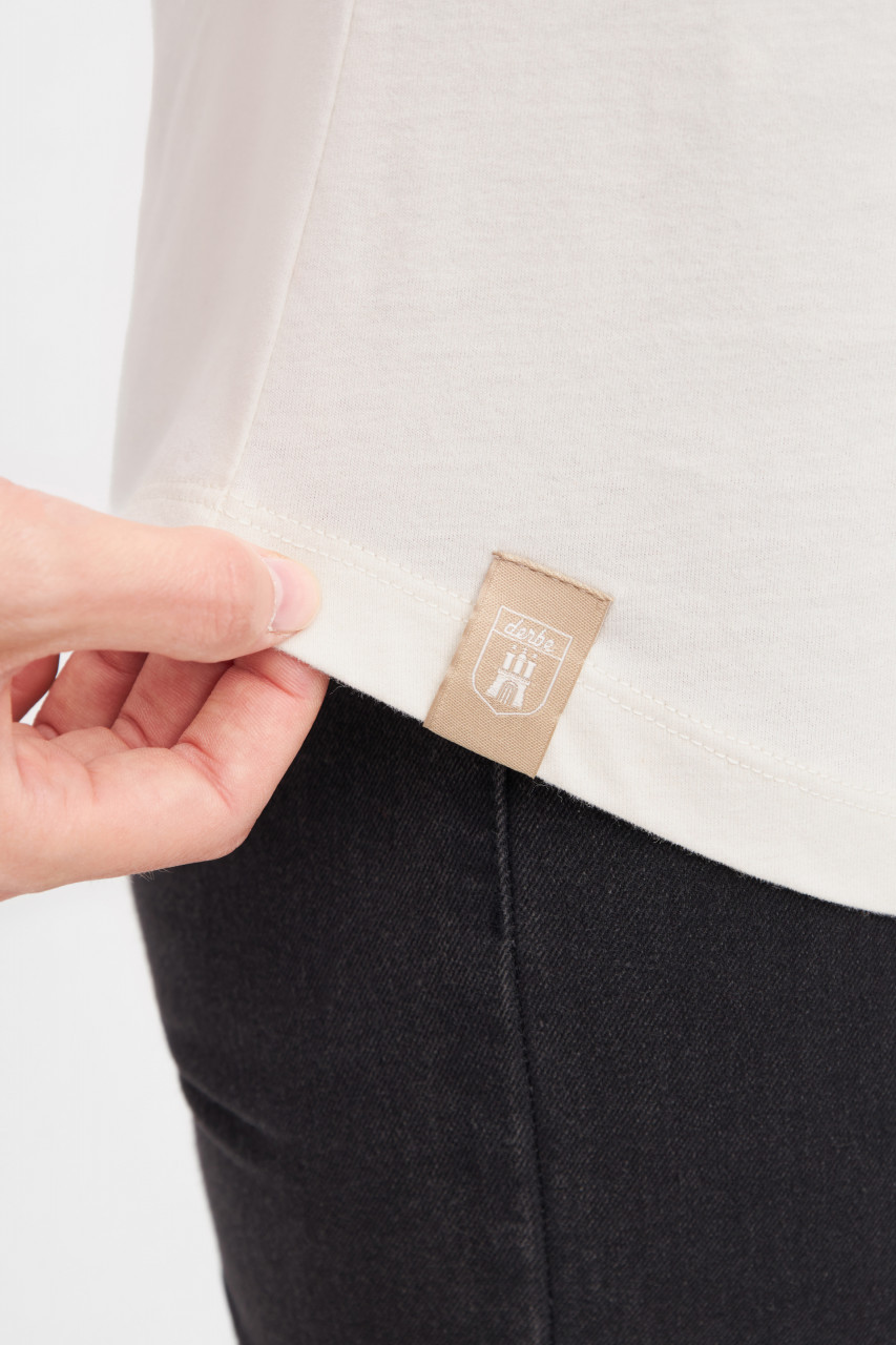Derbe T-Shirt Hamburg Welle Damen Weiß