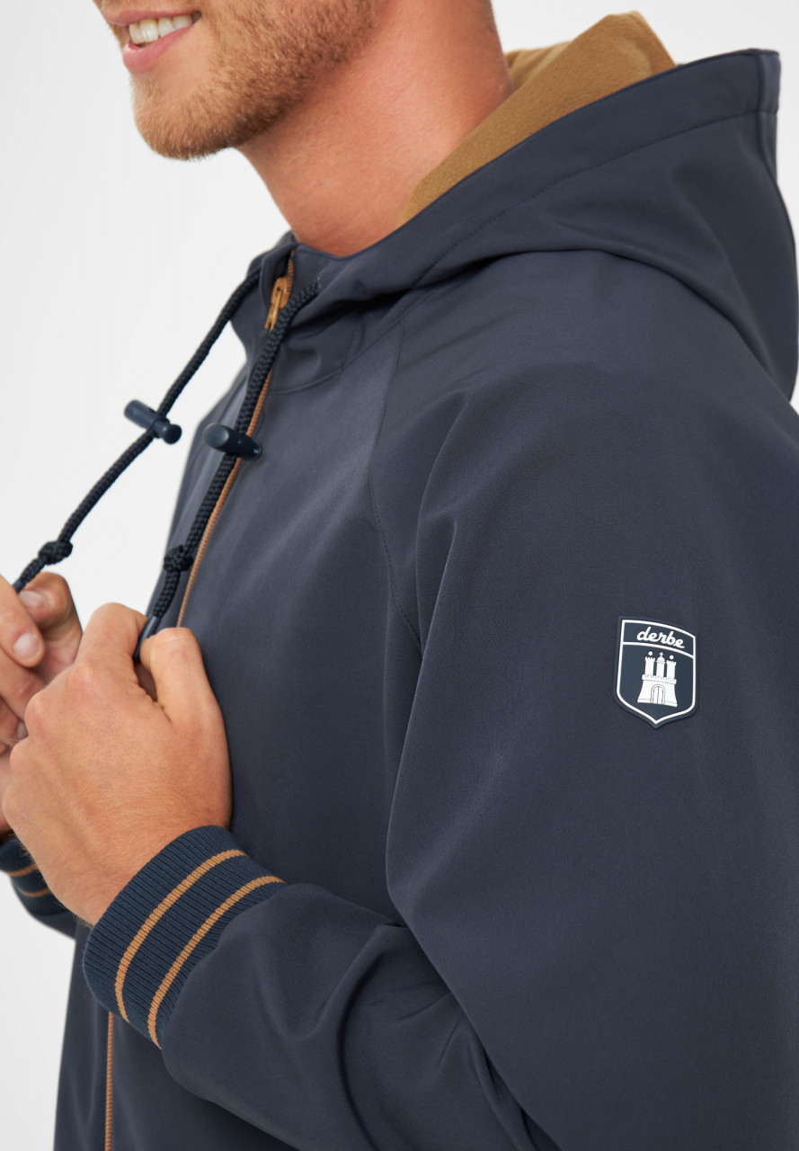 Derbe Softshell Jacke Helgoby Herren Dunkelblau
