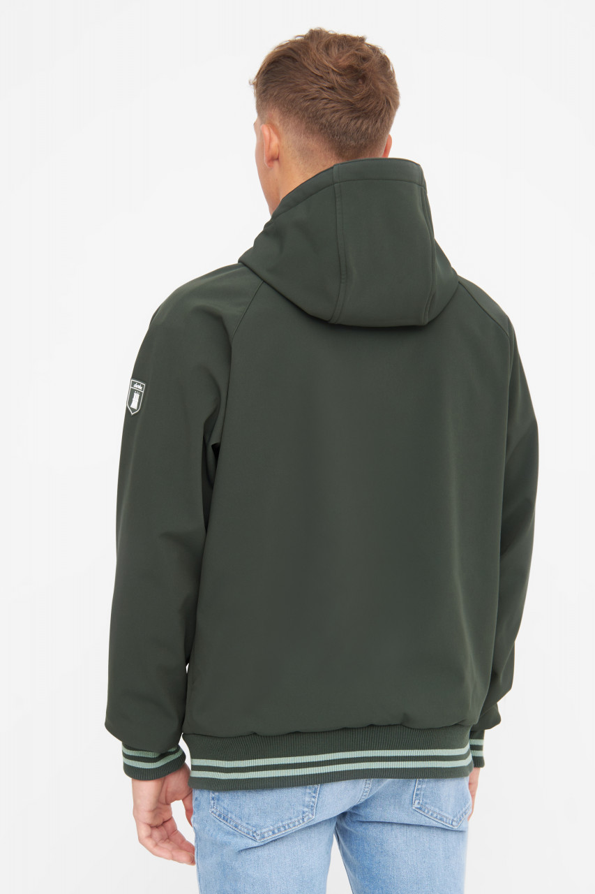 Derbe Softshelljacke Helgoby Herren Dunkelgrün Nachhaltig