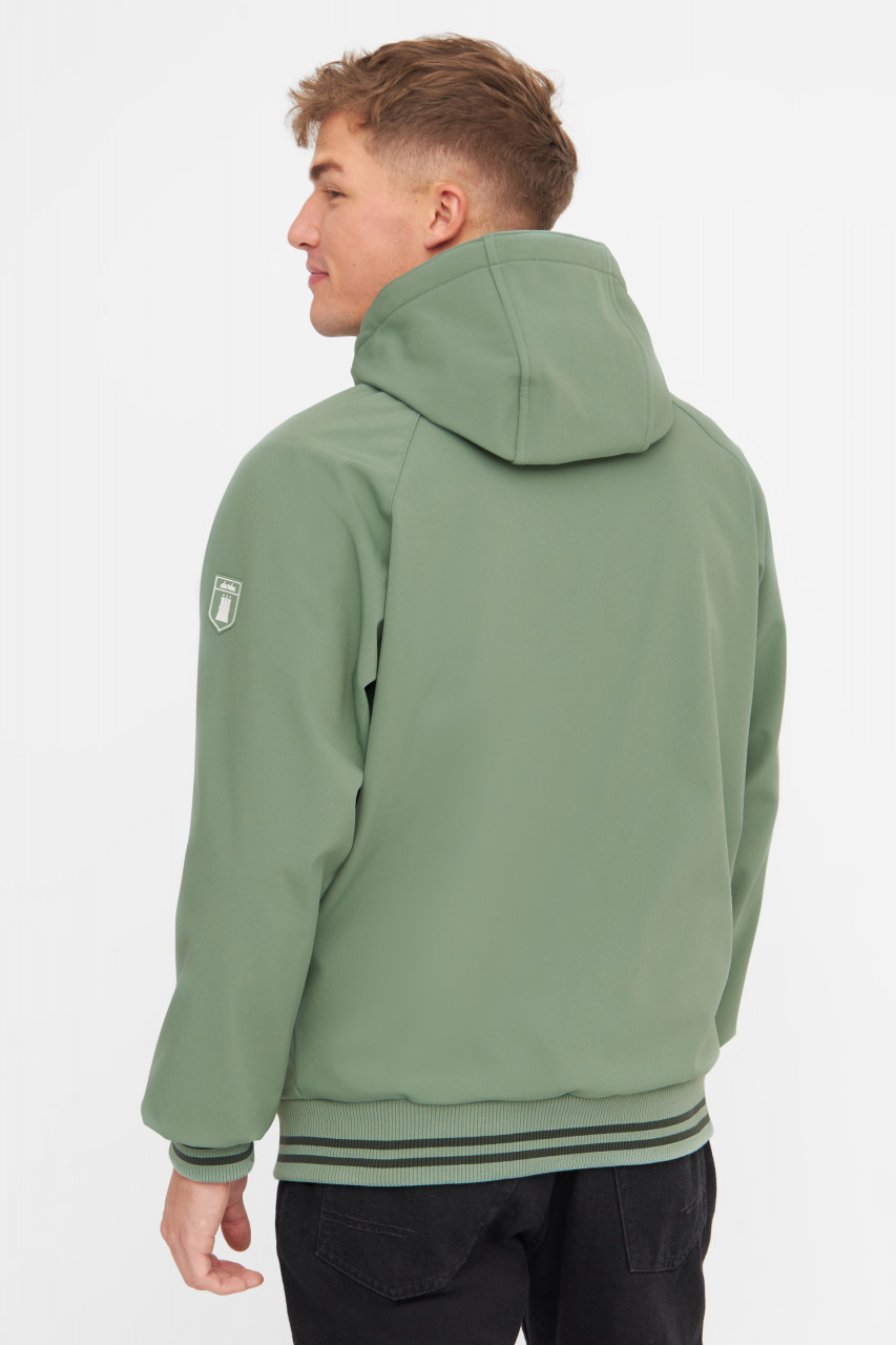 Derbe Softshelljacke Helgoby Herren Hellgrün Nachhaltig