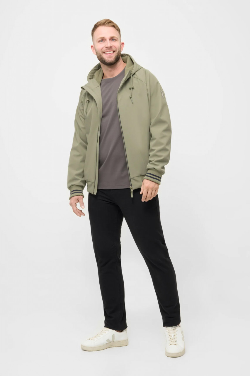 Derbe Übergangsjacke Helgoby Herren Hellgrün Oliv Softshell