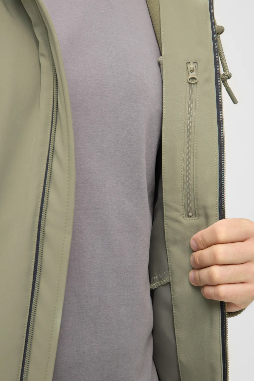 Derbe Übergangsjacke Helgoby Herren Hellgrün Oliv Softshell