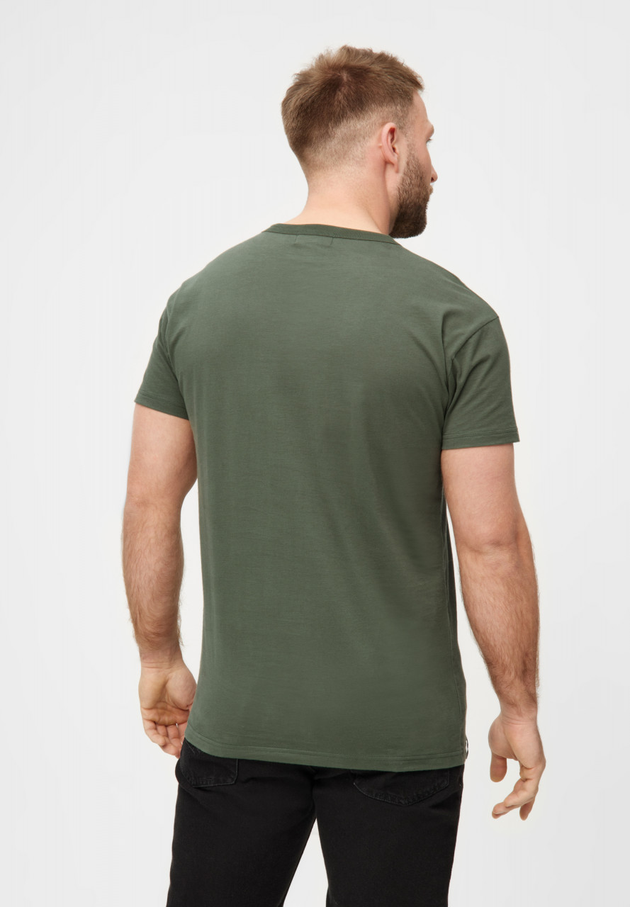 Derbe T-Shirt Hell Herren Oliv Grün GOTS Organic