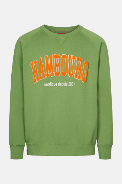 Derbe Herren Pullover Hambourg Cactus Grün Sweatshirt Baumwolle Nachhaltig