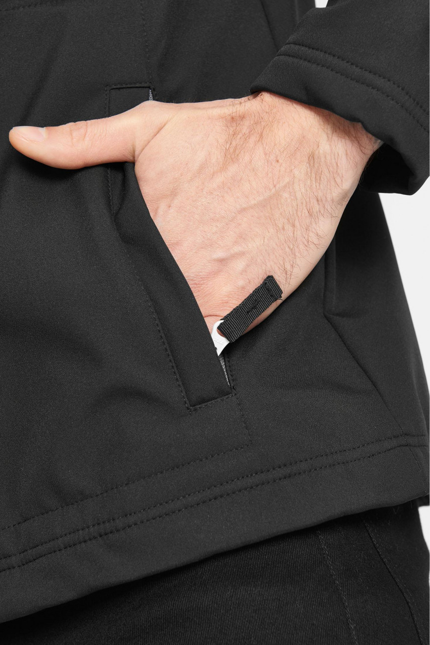 Derbe Isleby Herren Softshell Jacke Schwarz Grau