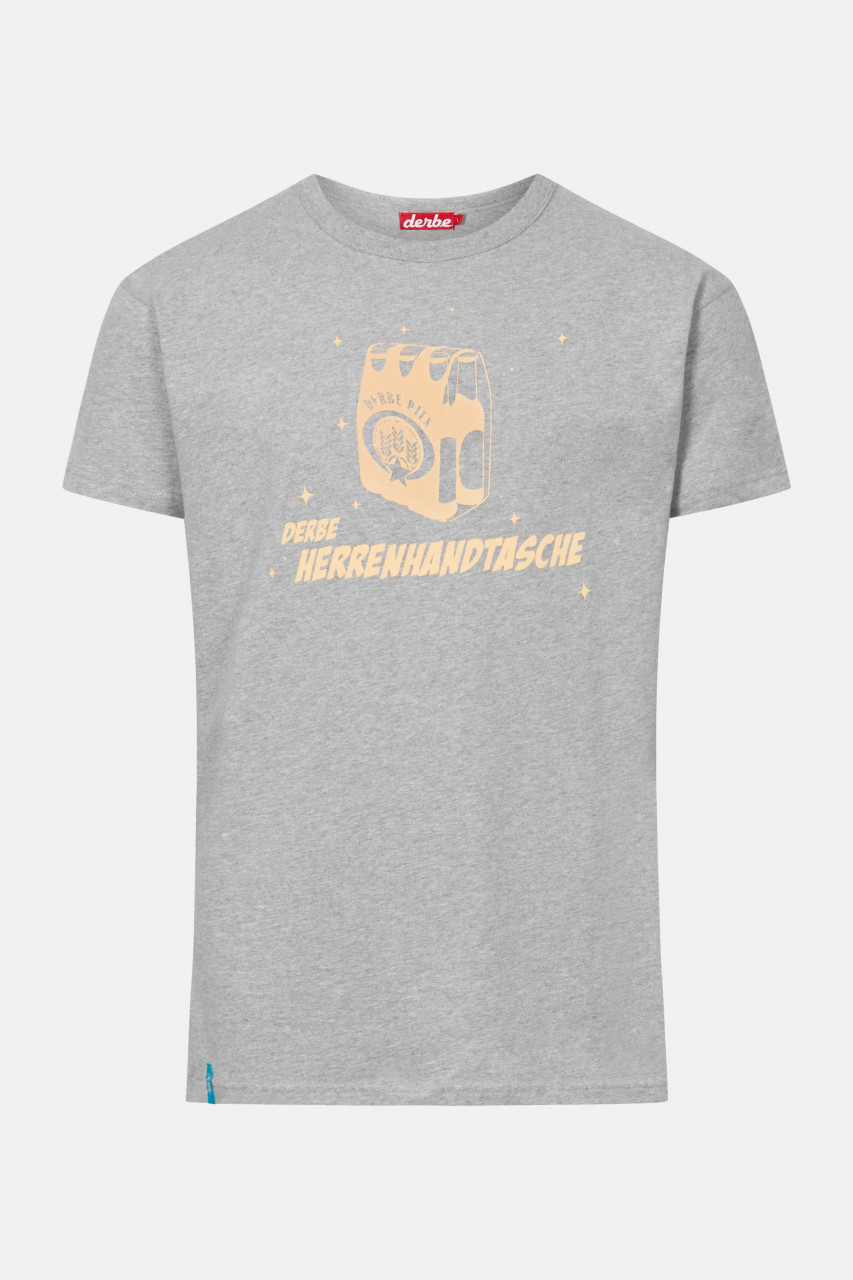 Derbe Herrenhandtasche Herren Shirt Grey Melange Grau