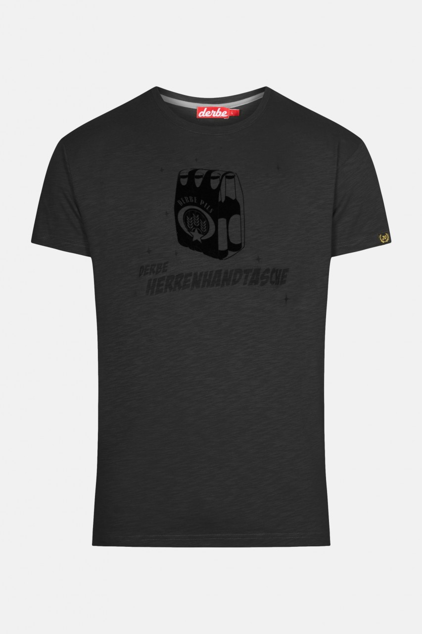 Derbe Herrenhandtasche Herren T-Shirt Phantom Schwarz