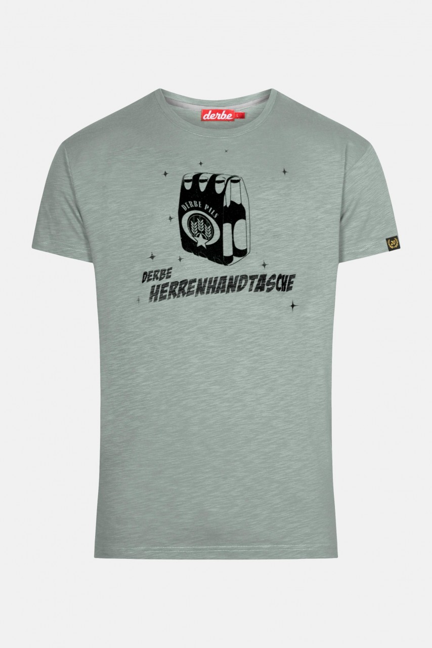 Derbe Herrenhandtasche Herren T-Shirt Quarry Grau