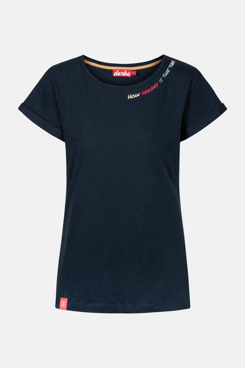Derbe How horny is that then Damen Shirt Navy Dunkelblau