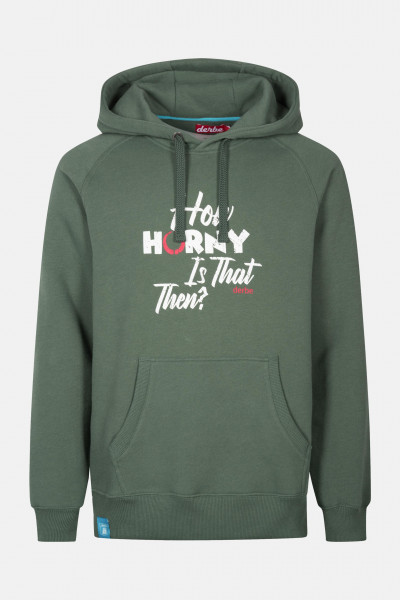 Derbe How horny is that then Herren Hoodie Oliv