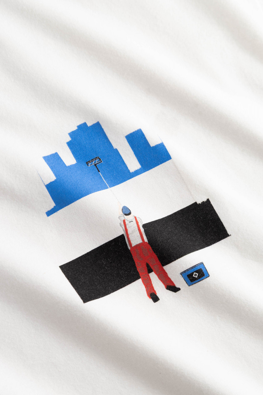 Derbe x HSV Anstreicher T-Shirt Herren Weiß HSV Fanartikel