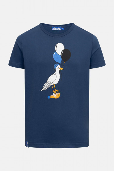 Derbe x HSV Ballonmöwe Kinder T-Shirt Blau HSV Fanartikel