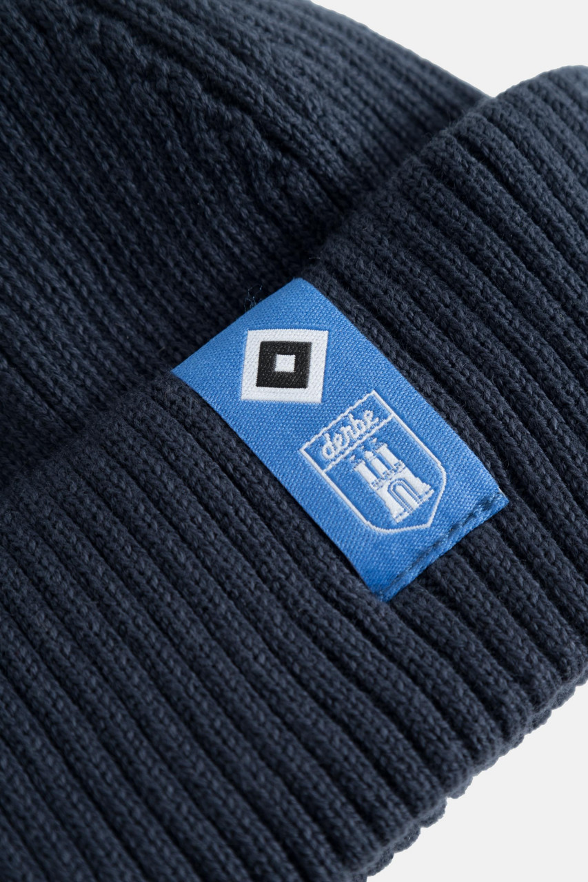 Derbe x HSV Docker Strickmütze Blau HSV Fanartikel