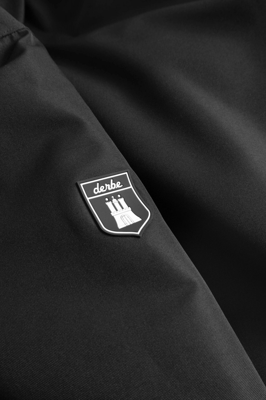 HSV x Derbe Winterjacke Fanholm Herren Schwarz Fan Funktion