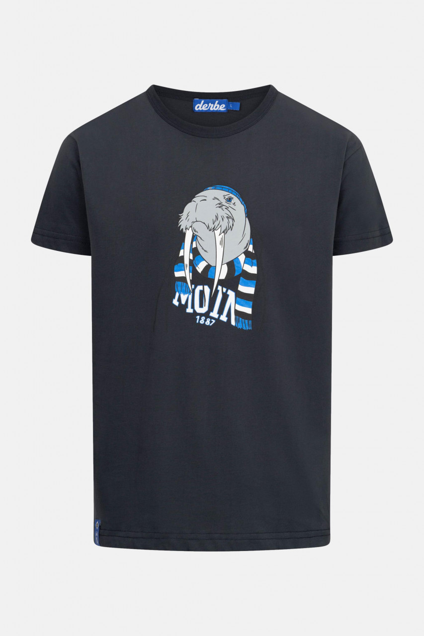 Derbe x HSV Odobenus T-Shirt Herren Blau HSV Fanartikel Walross