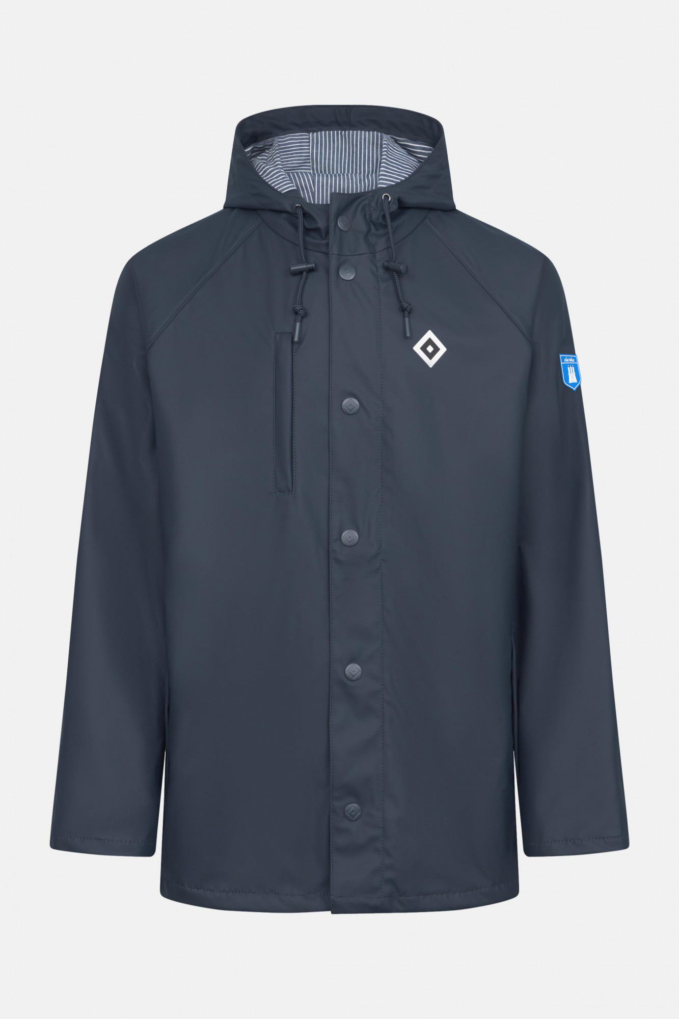 Derbe x HSV Passby Fisher Herren Friesennerz Navy Blau Regenjacke HSV Fanartikel