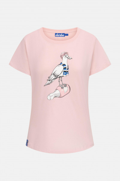 Derbe x HSV Sturmmöwin T-Shirt Damen Rosa Coral Blush HSV Fanartikel